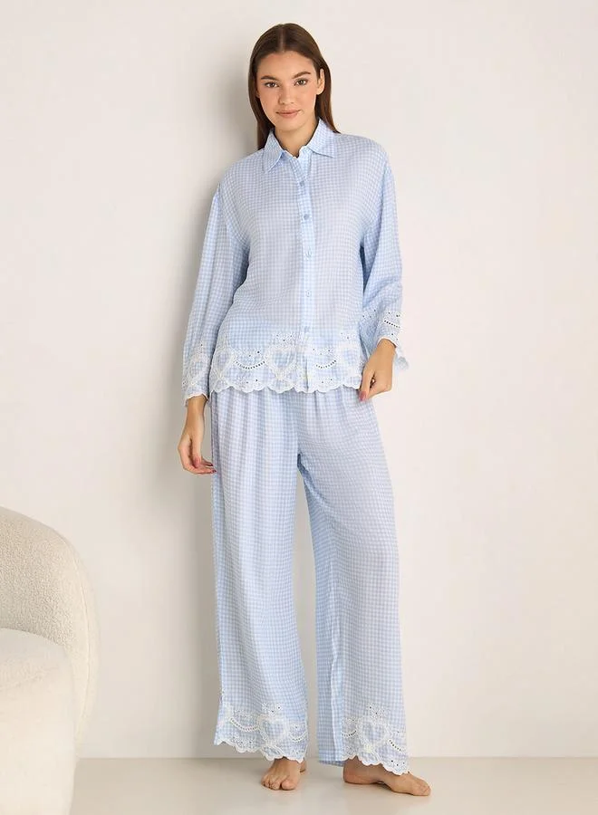 سبلاش فيڤ Pyjama Set Shirt and Pants Viscose